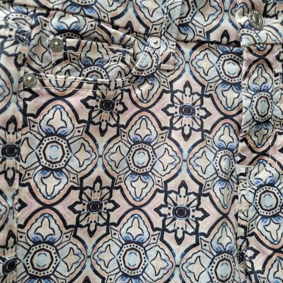 SOLD: 7FAMK Ankle Skinny Printed Geometric Jeans 7 For All Mankind 27 Pattern - Picture 12 of 13